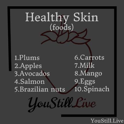 list of foods for healthy skin